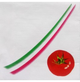 Салфетки бумажные дизайнерские Duni Classic, цвет: Помидоры, размер 40 х 40 см, 12 шт.