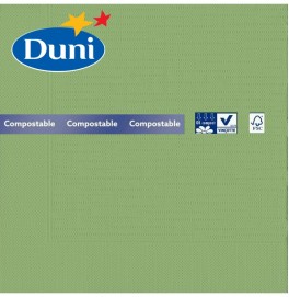Салфетки бумажные Duni Classic, цвет: Пальмовый, размер 40 х 40 см, 4-х слойные, 50 штук 