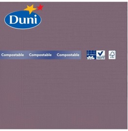 Салфетки бумажные Duni Classic, цвет: Слива, размер 40 х 40 см, 4-х слойные, 50 штук 