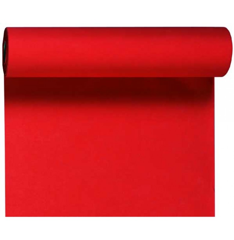 Скатерть – дорожка бумажная DUNICEL. Размер: 0,4 х 4.8 м. Однотонная цветная. Цвет: Красный . 1 штука