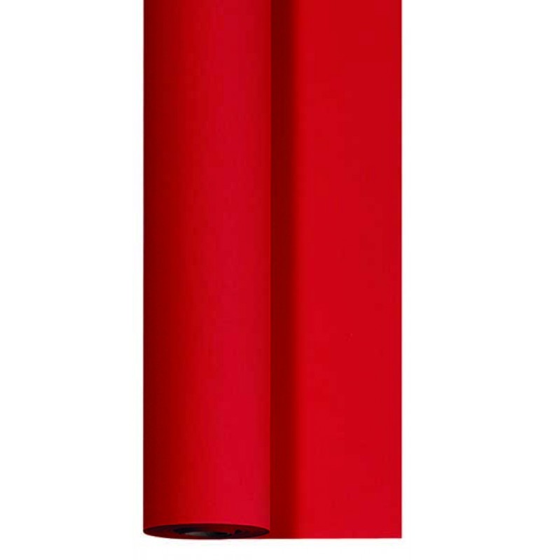 Скатерть DUNICEL 1,25 х 10 м банкетная в рулонах. Цвет: красный. 1 штука